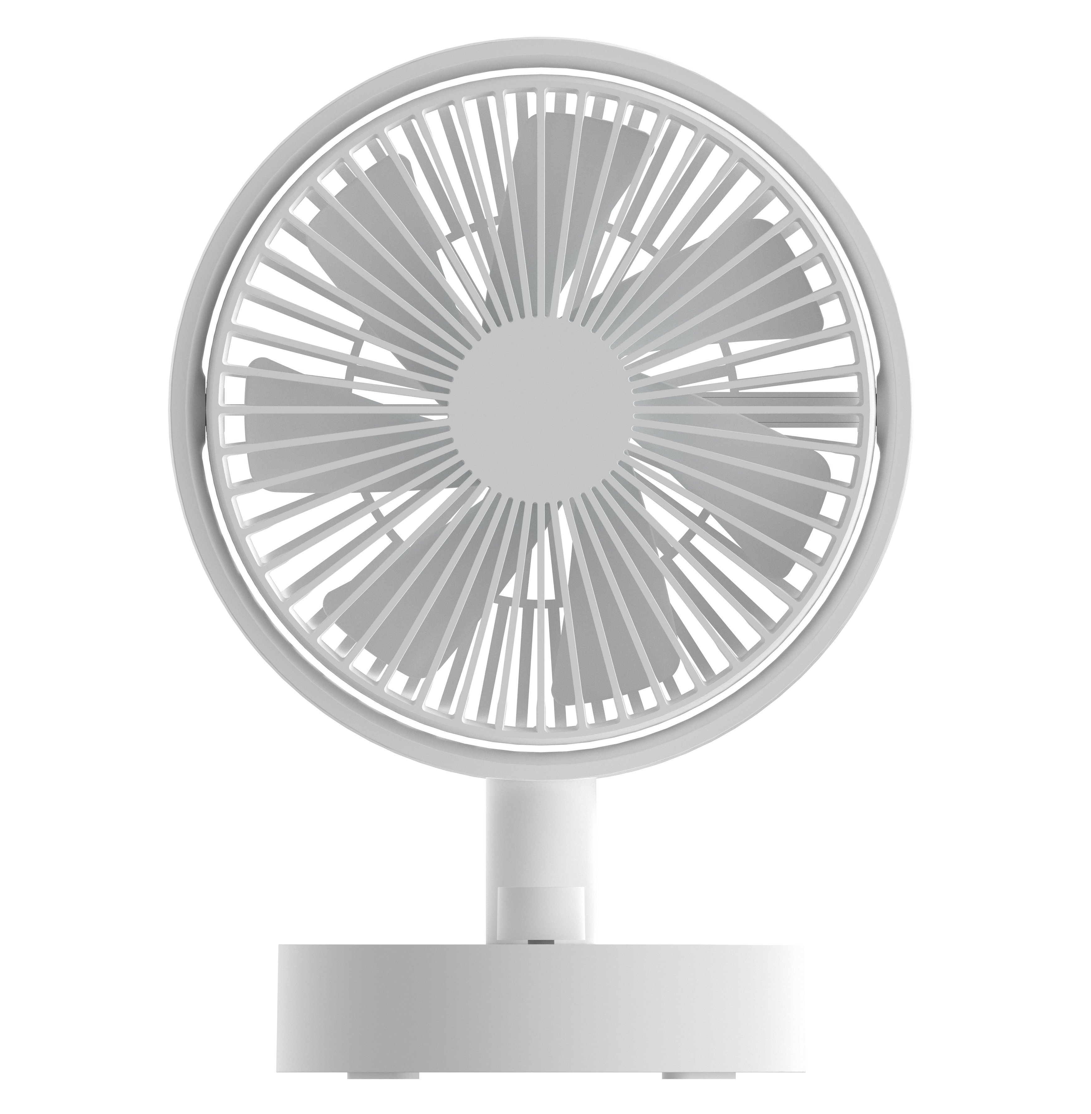 Mini Fan Rotary Table to 10 Speed USB charging - Techly IC-FAN-DSK 2 W