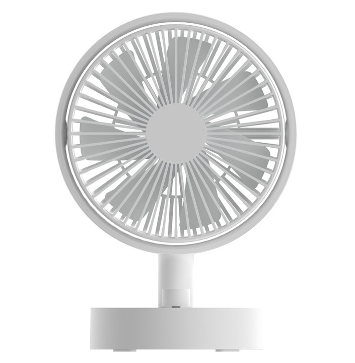Mini rotating table fan 10 speeds USB recharge - Techly IC-FAN-DSK2W