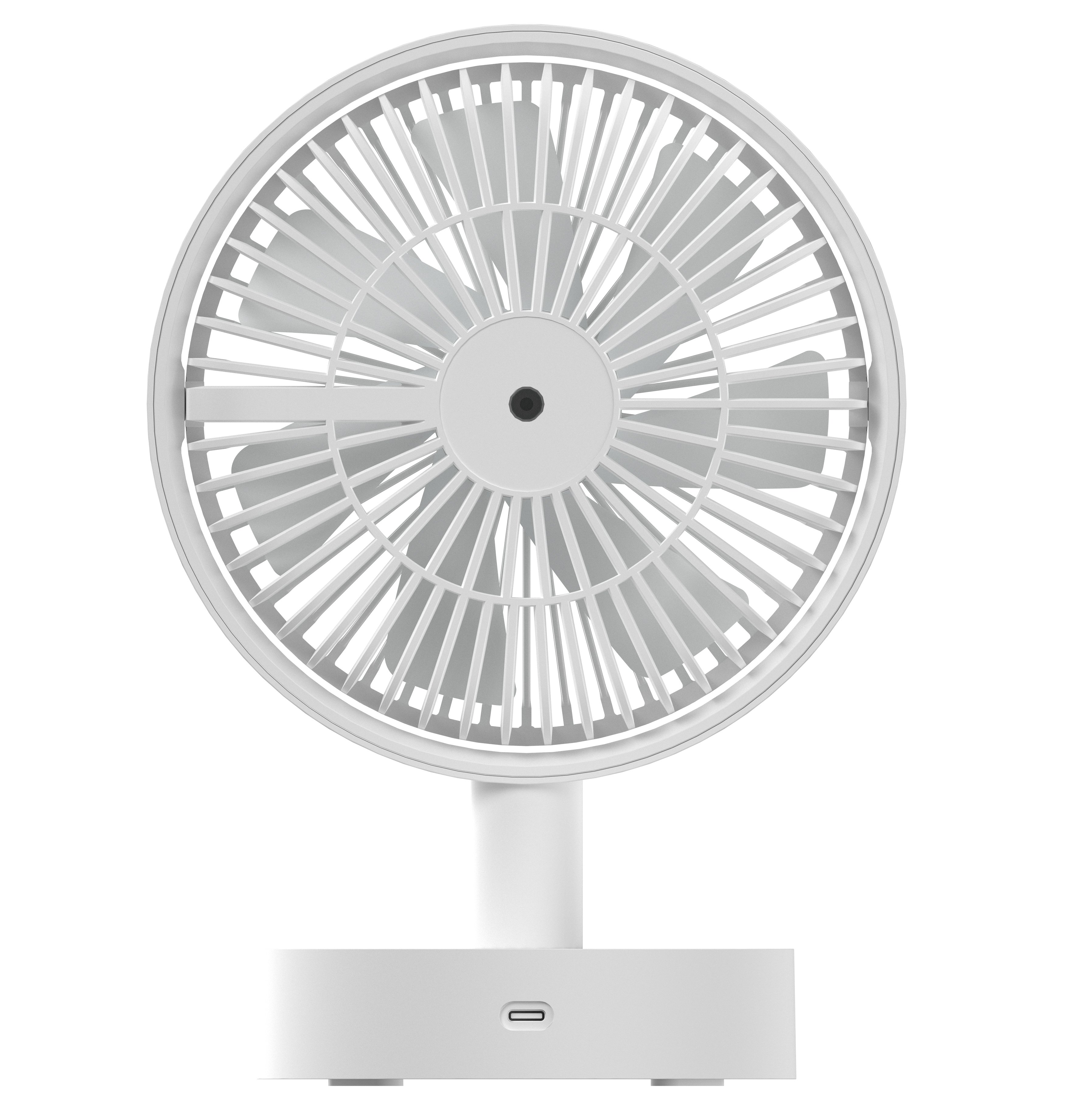 Mini Fan Rotary Table to 10 Speed USB charging - Techly IC-FAN-DSK 2 W