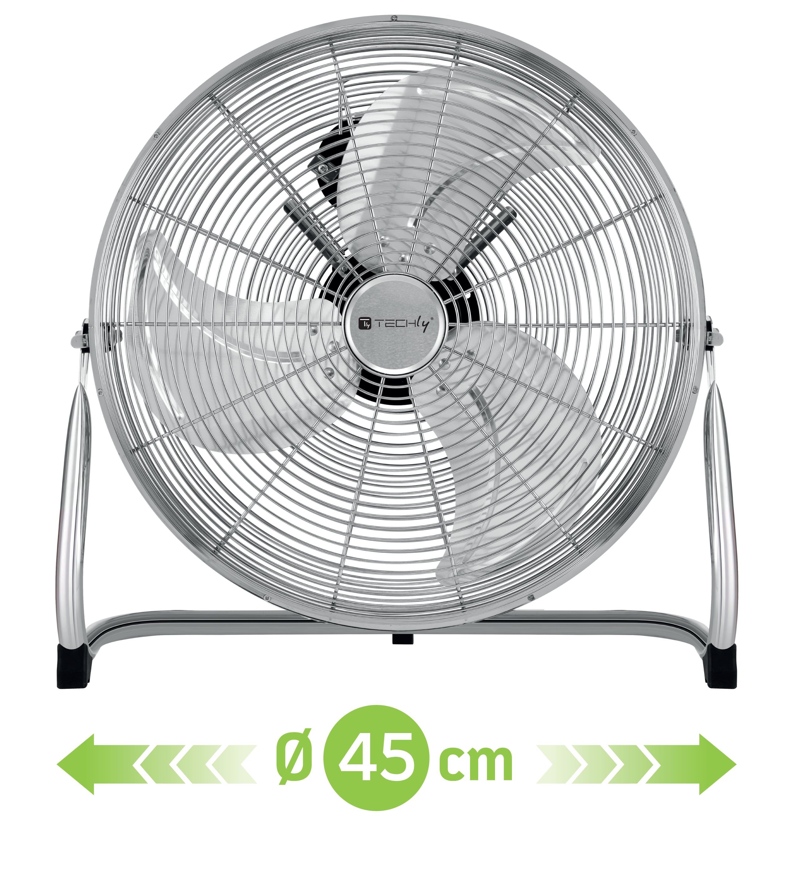 Industrial Floor Fan 45 cm 3 Speed 110 W - Techly IC-FAN-IND 18 S