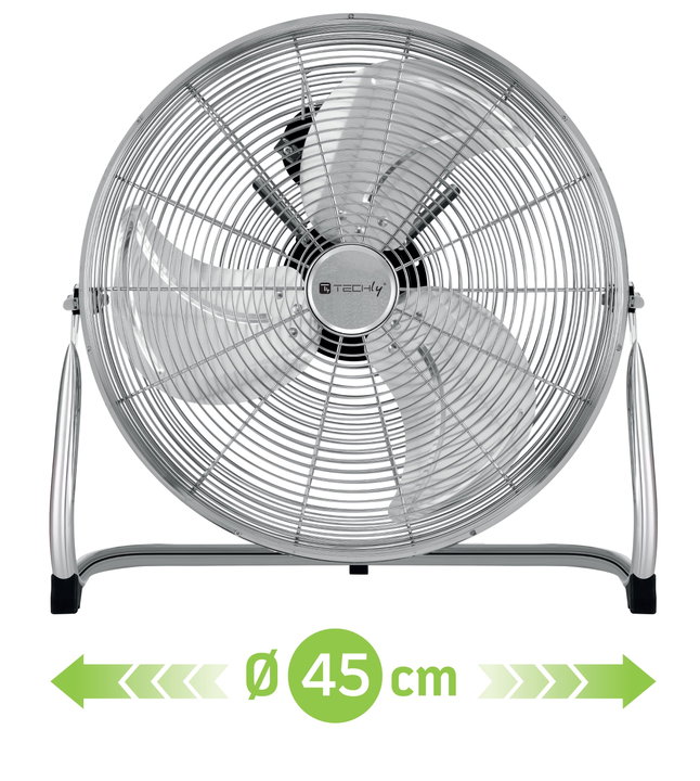 Industrial Floor Fan Diameter 45 cm 3 Power Levels - Techly IC-FAN-IND18S