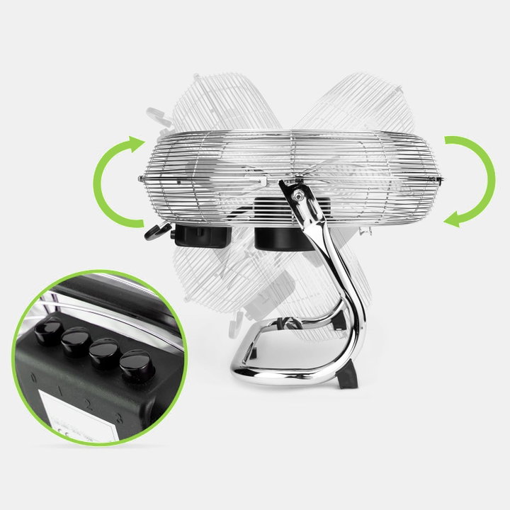 Industrial Floor Fan Diameter 45 cm 3 Power Levels - Techly IC-FAN-IND18S