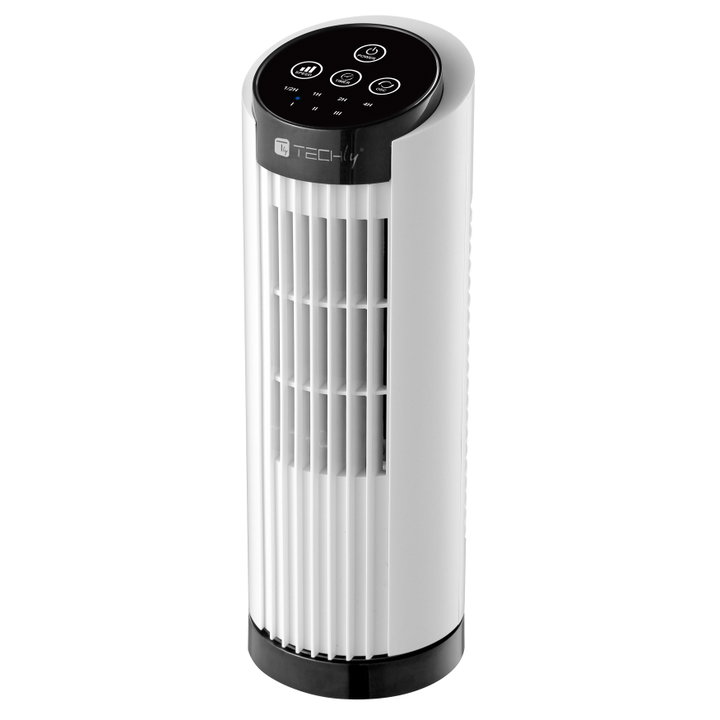 Mini Tower Fan 13'' 3 Speeds Touch Oscillation 70° Timer - Techly IC-FAN-TF1