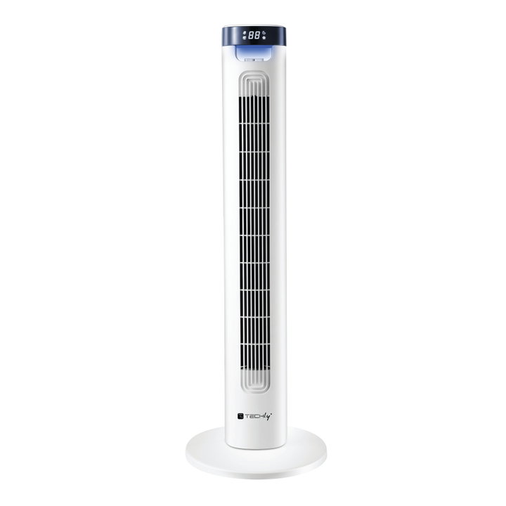 Floor Tower Fan 36'' 3 Speeds Remote Control Oscillation 75° Timer - Techly IC-FAN-TF2