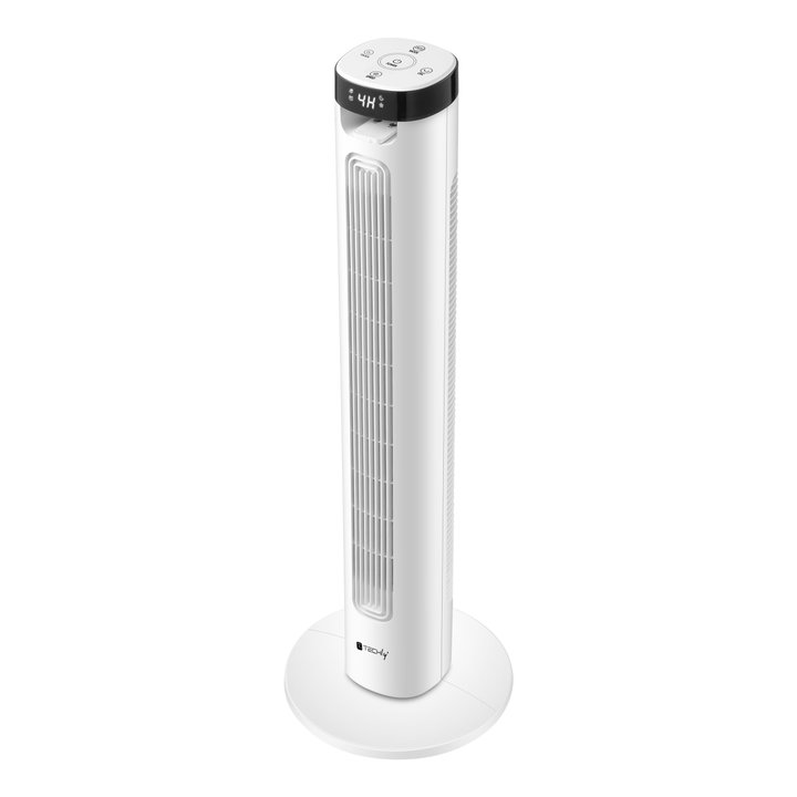 Floor Tower Fan 36'' 3 Speeds Remote Control Oscillation 75° Timer - Techly IC-FAN-TF2