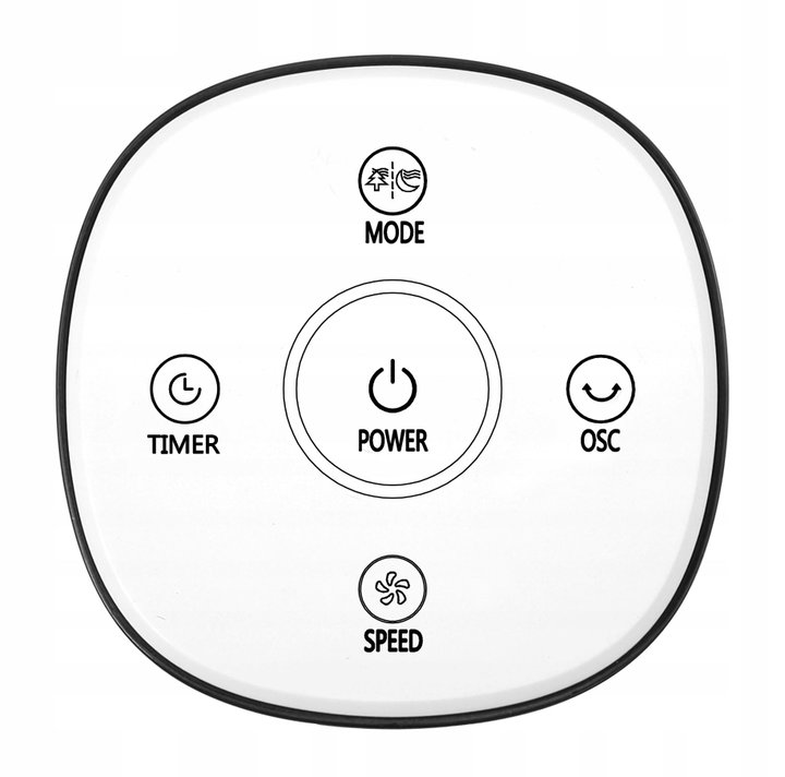 Floor Tower Fan 36'' 3 Speeds Remote Control Oscillation 75° Timer - Techly IC-FAN-TF2