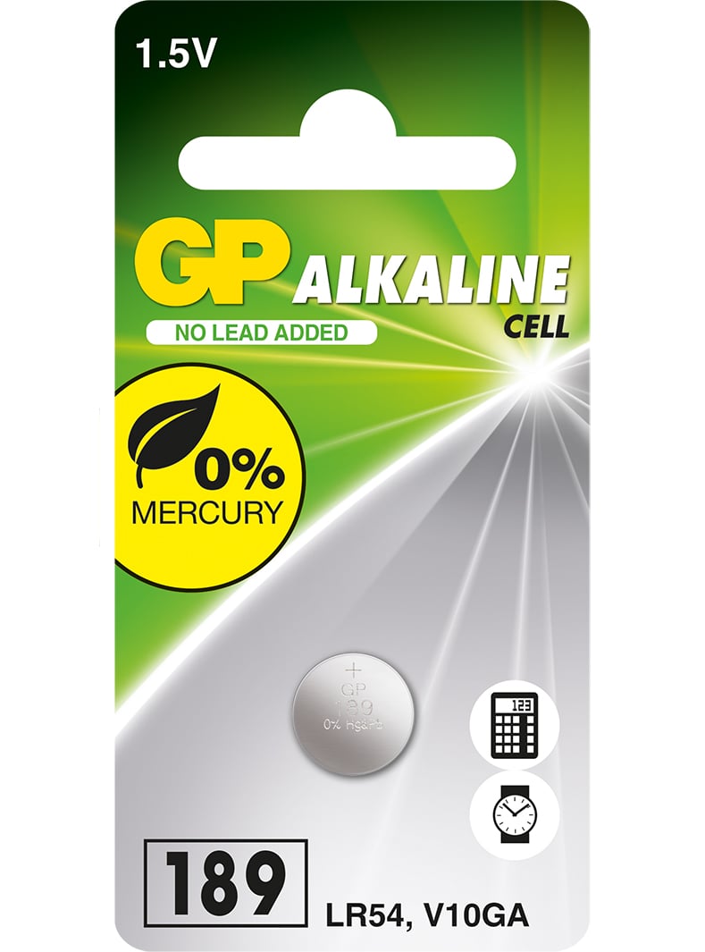 Blister 1 Button battery LR 54 - GP Batteries IC-GP 102004
