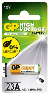 Battery Micro Stilo 23A 12V Blister 1 Piece - GP Batteries IC-GP103020