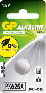 Batteria a Bottone LR9 1,5V Blister 1 Pezzo - GP Batteries IC-GP103023