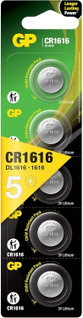 Blister 5 Batterie Litio a Bottone CR1616 - GP Batteries IC-GP103135