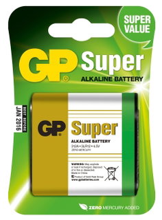 Blister 1 Battery 4,5V GP Super 312A 3LR12 - GP Batteries IC-GP151031