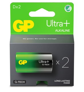Blister 2 D GP Ultra Plus batteries - GP Batteries IC-GP151421
