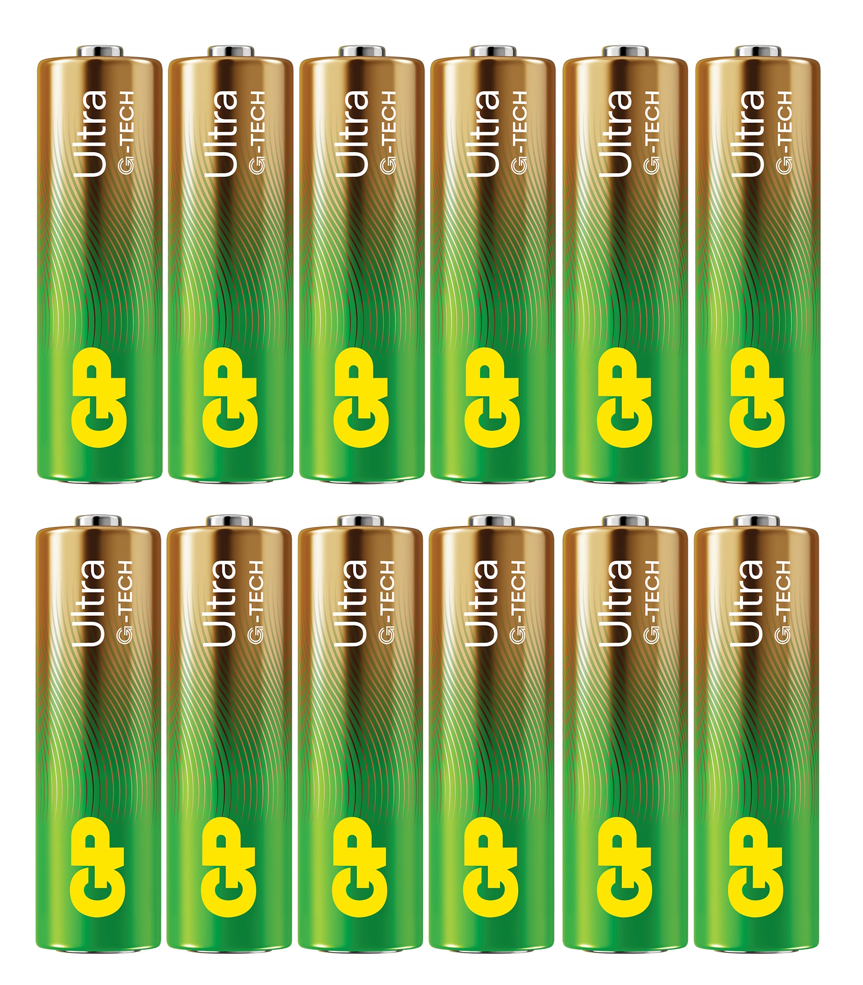 Confezione 12 Batterie GP Ultra Alcaline Stilo AA 15AU/LR6 - GP Batteries IC-GP151427