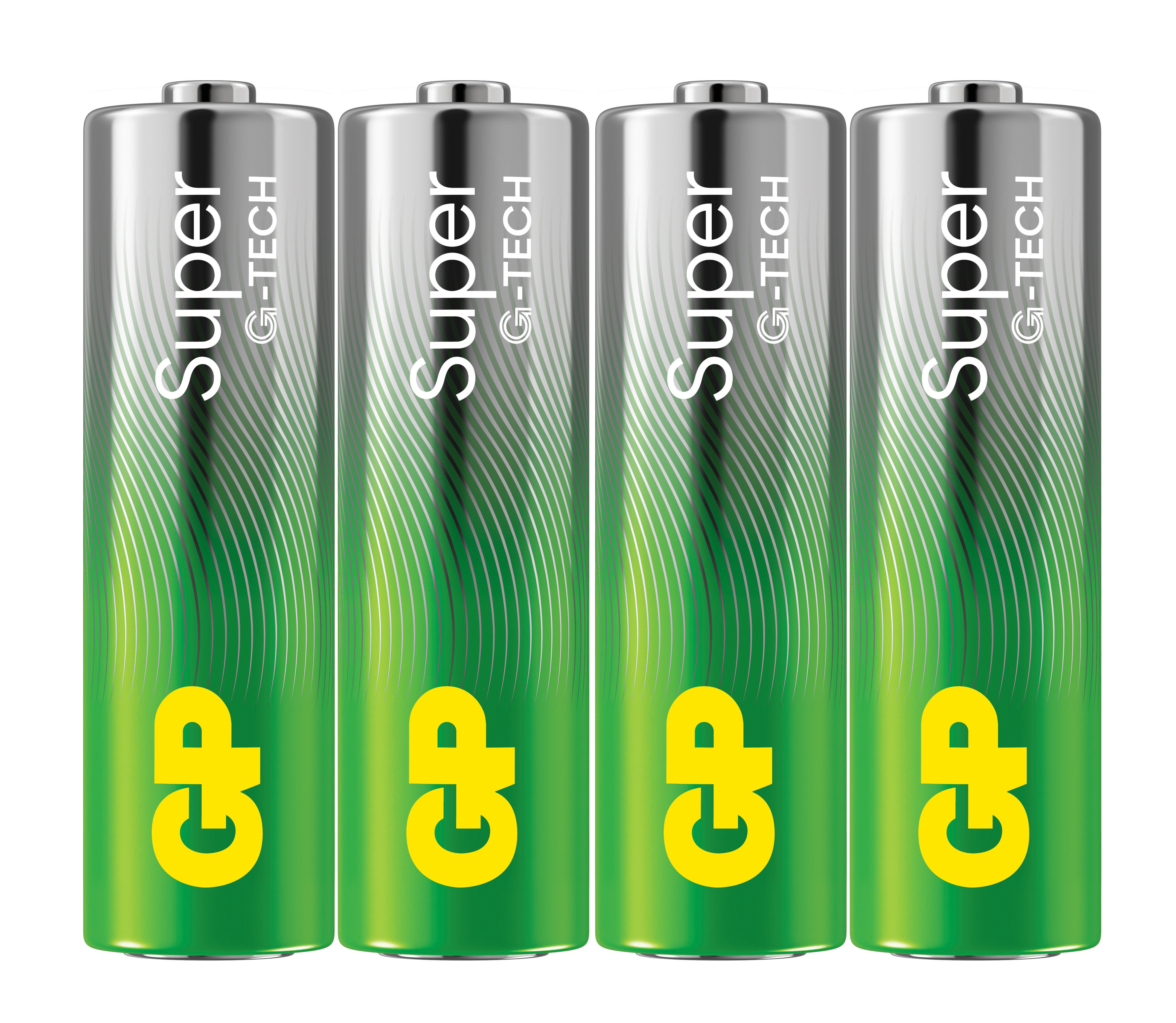 Confezione 4 Batterie GP Super Alcaline Stilo AA 15A/LR6 - GP Batteries IC-GP151429