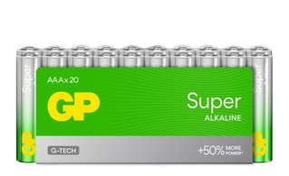 Confezione 20 Batterie GP Super Alcaline Ministilo AAA 24A/LR03 - GP Batteries IC-GP151440