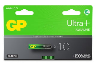 Confezione 10 Batterie GP Ultra Plus Alcaline Ministilo AAA 24AUP/LR03 - GP Batteries IC-GP151442