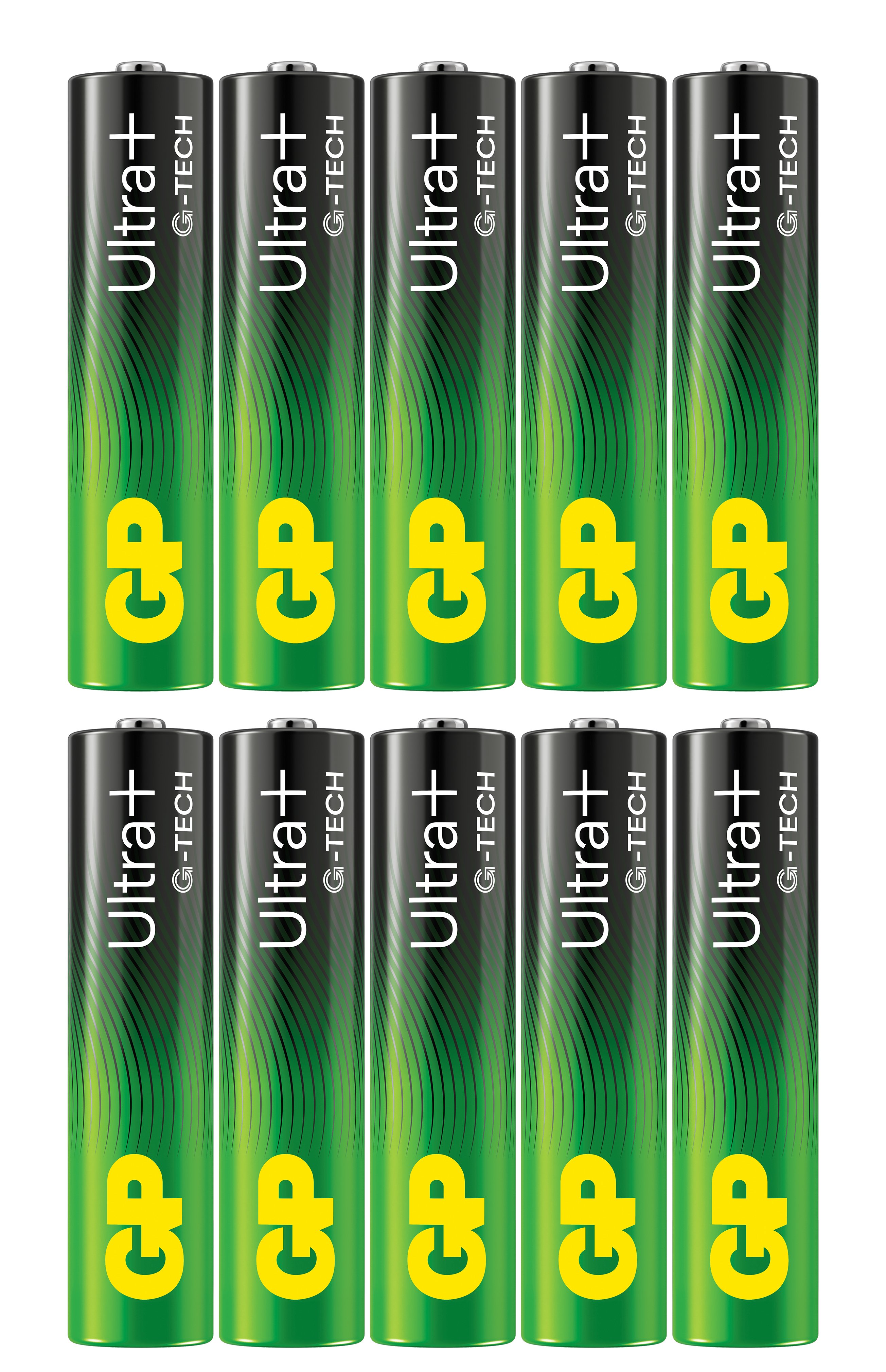 Confezione 10 Batterie GP Ultra Plus Alcaline Ministilo AAA 24AUP/LR03 - GP Batteries IC-GP151442