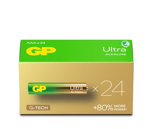 Confezione 24 Batterie GP Ultra Alcaline Ministilo AAA 24AU/LR03 - GP Batteries IC-GP151446