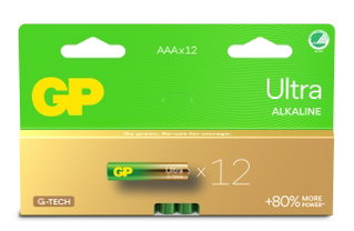 Pack of 12 GP Ultra Alkaline MiniStilo AAA 124U/LR03 - GP Batteries IC-GP151447