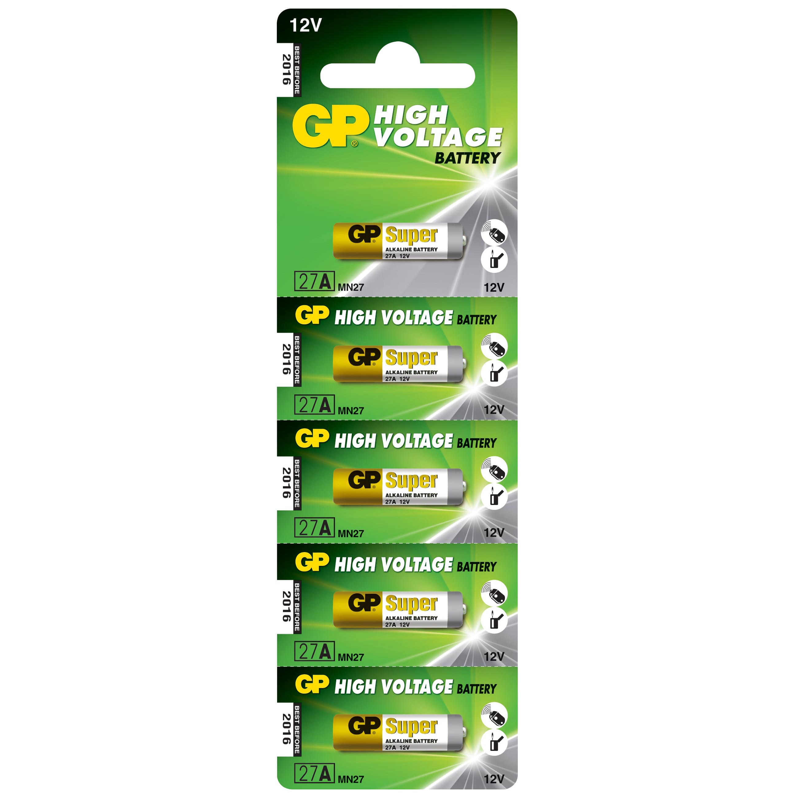 5 Blister Batteries Alcohol Specialistic 27 A - GP Batteries IC-GP 17736