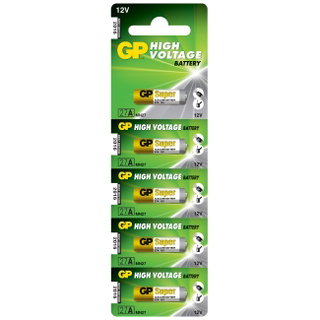 Blister 5 Batterie Alcaline Specialistiche 27A - GP Batteries IC-GP17736