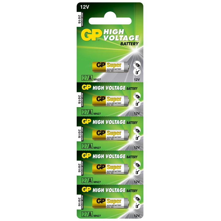 Blister 5 Specialty Alkaline Batteries 27A - GP Batteries IC-GP17736