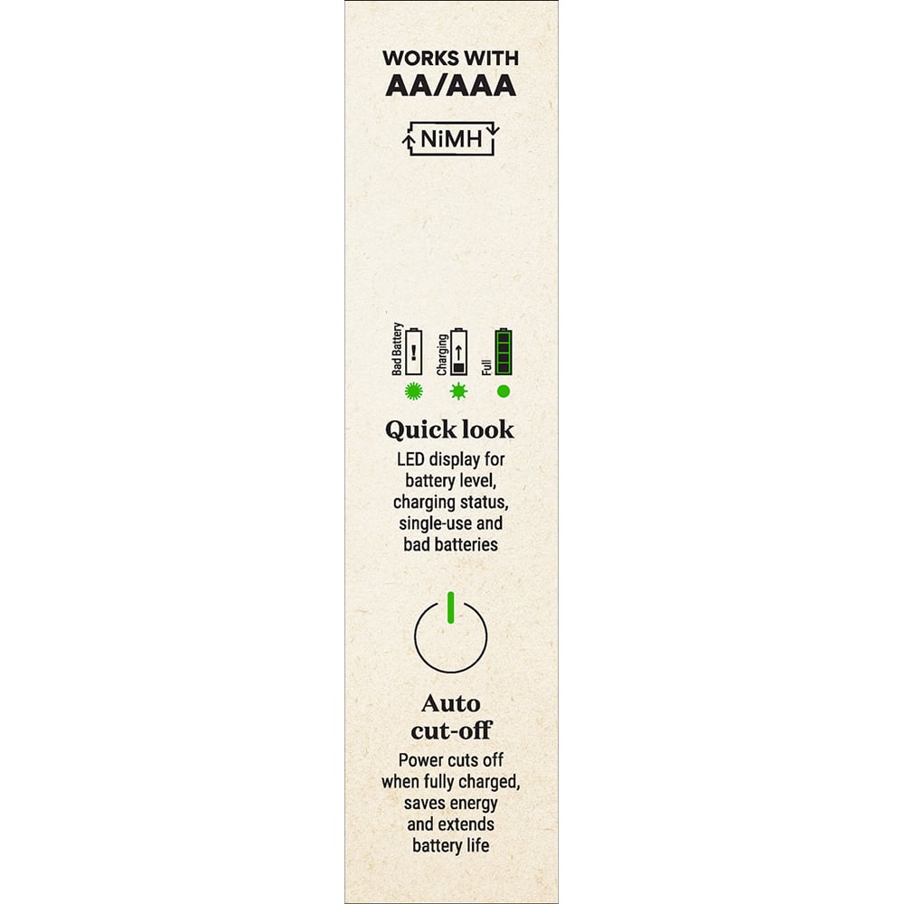 Caricabatterie per AA e AAA con 4 Batterie AA NiMH da 2100 mAh Incluse - GP Batteries IC-GP202261