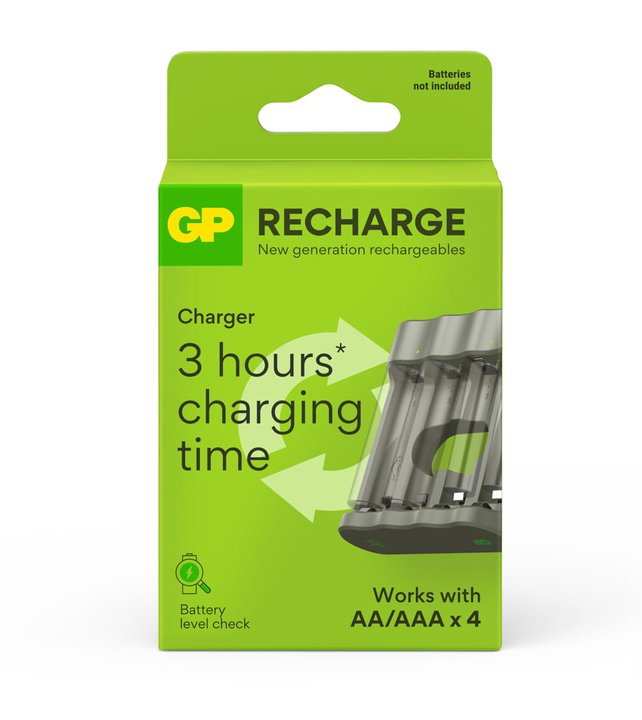 Caricabatterie per AA e AAA senza Batterie - GP Batteries IC-GP202271