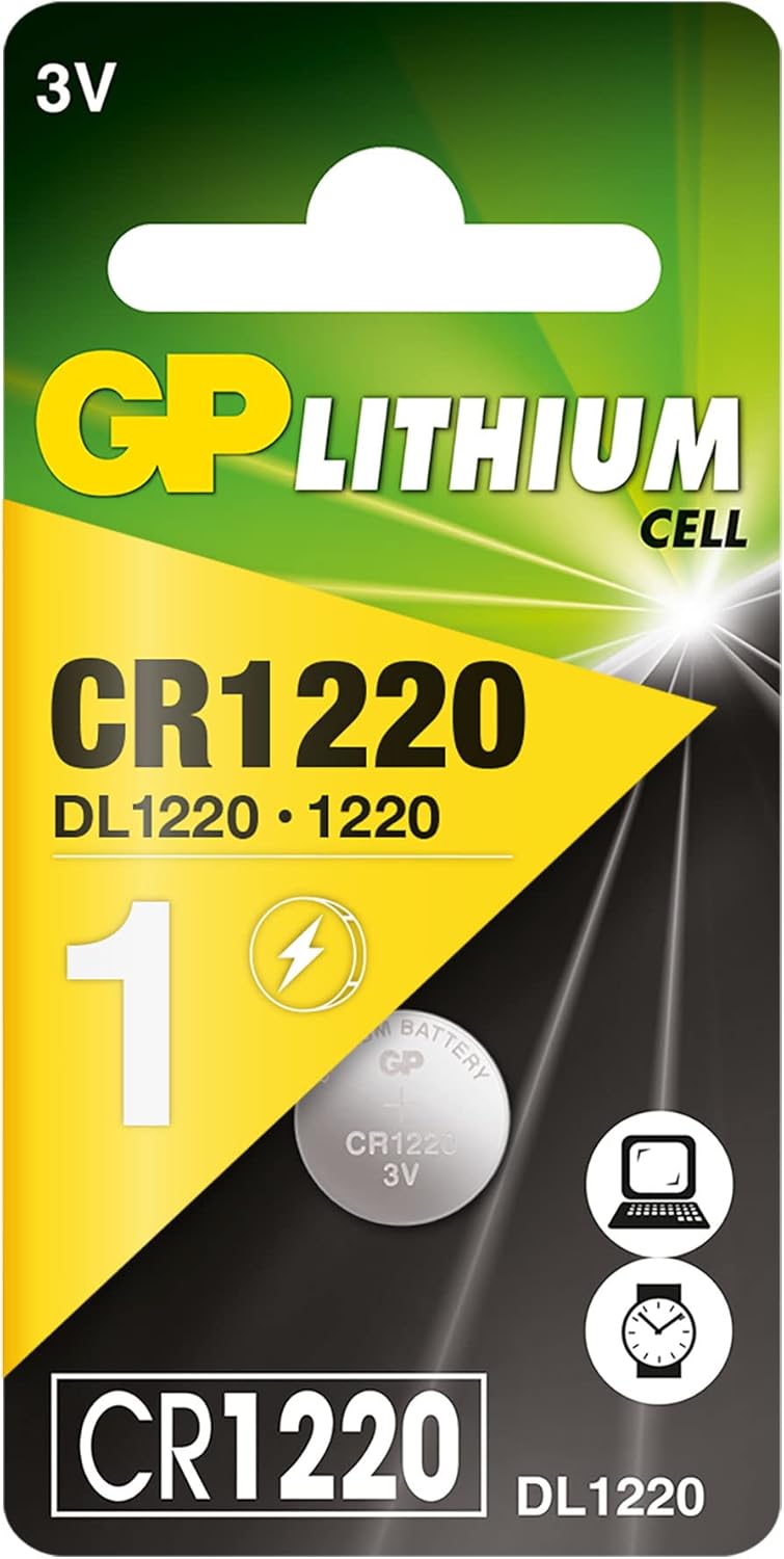 Blister 1 Batteria Litio a Bottone CR1220 - GP Batteries IC-GP2180