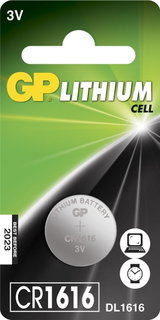 Blister 1 Batteria Litio a Bottone CR1616 - GP Batteries IC-GP2181