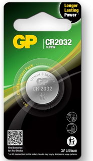 Blister 1 Batteria Litio a Bottone CR2032 - GP Batteries IC-GP2184