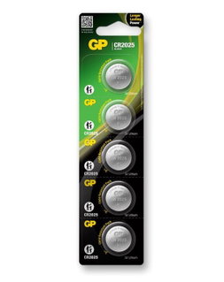 Blister 5 Batterie Litio a Bottone CR2025 - GP Batteries IC-GP2187
