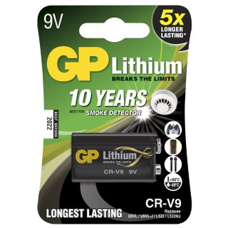 Blister 1 lithium battery 9V Longest Lasting - GP Batteries IC-GP255076