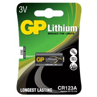 Lithium Battery CR123A 1 Piece - GP Batteries IC-GP3702