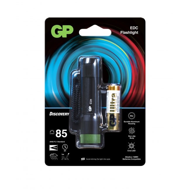 Torcia LED 85lm in Alluminio Anodizzato, Ibis - GP Batteries IC-GP450051