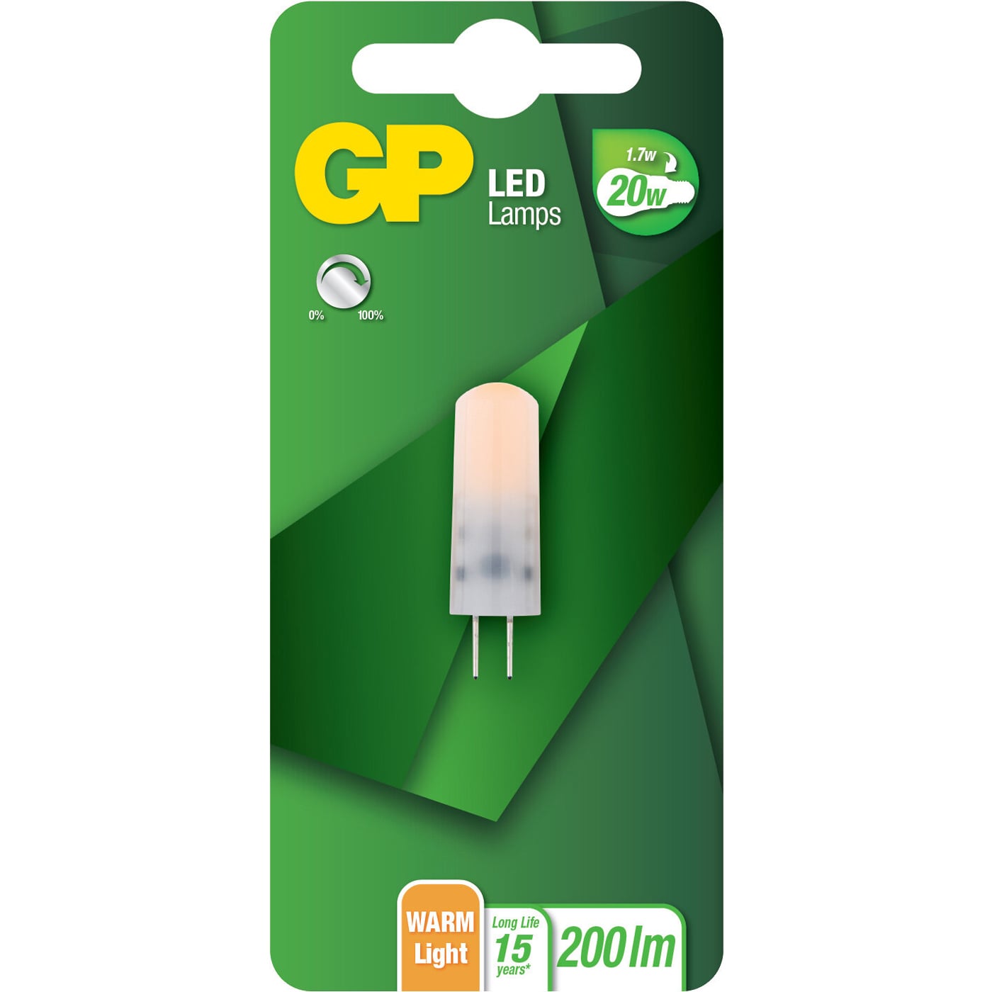 Lampadina LED Bispina G4 20W Dimmerabile 200lm, 085041-LDCE1 - GP Batteries IC-GP472232