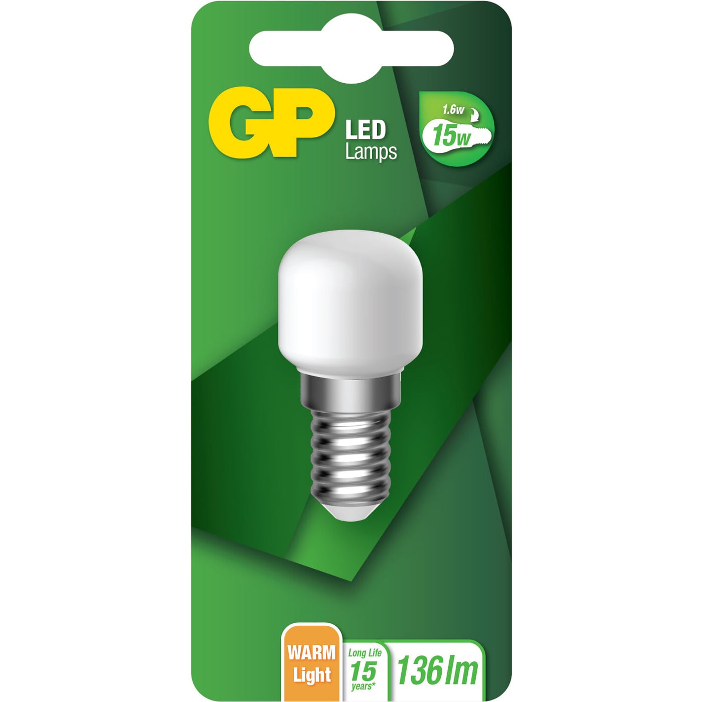 Lampadina LED T25 E14 1,6W 136lm, 085492-LDCE1 - GP Batteries IC-GP472234