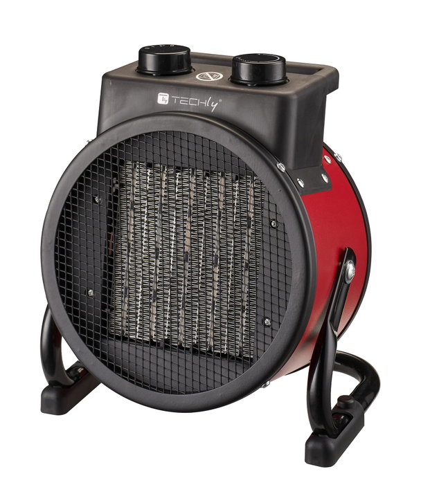 Industrial Ceramic Heater 2400W with Vertical Blowing Angle Adjustment - Techly IC-HEAT002