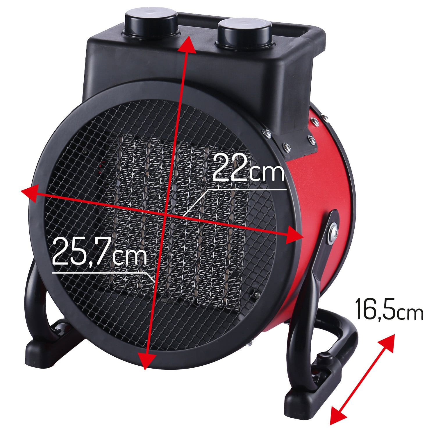 Industrial Ceramic Heater 2400 W with Blow Angle Adjustment - Techly IC-HEAT 002