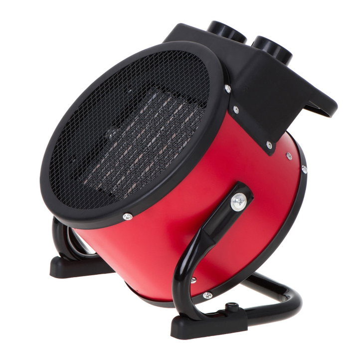 Industrial Ceramic Heater 2400W with Vertical Blowing Angle Adjustment - Techly IC-HEAT002