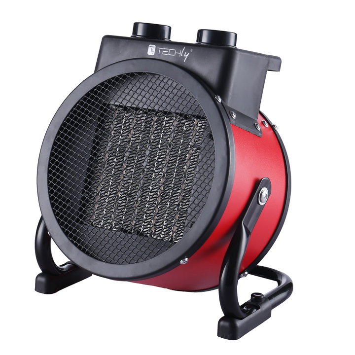 Industrial Ceramic Heater 2400W with Vertical Blowing Angle Adjustment - Techly IC-HEAT002