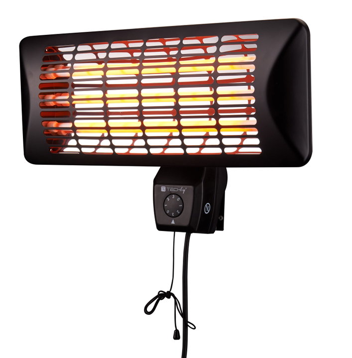 Wall Stove at the Quartz IP 24 2400 W - Techly IC-HEATOUT 001