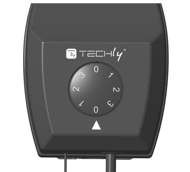 Wall Stove at the Quartz IP 24 2400 W - Techly IC-HEATOUT 001