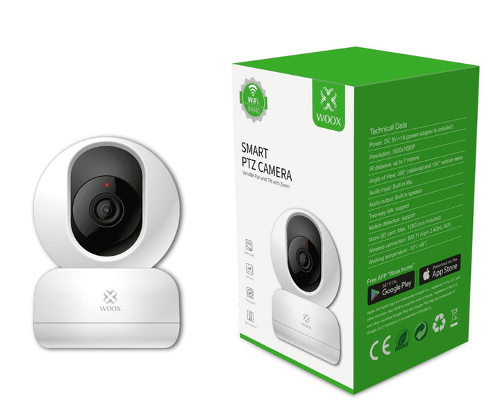 Telecamera WiFi Smart da interno PTZ HD 360° - Woox IC-WO4040