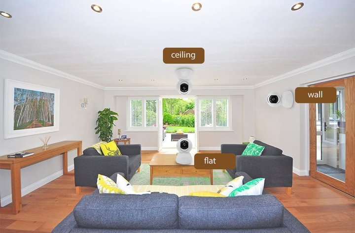 Telecamera WiFi Smart da interno PTZ HD 360° - Woox IC-WO4040