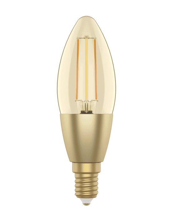 Lampadina Intelligente Candela E14 Ambra Calda 4,9W LED a Filamento Alexa Google Assistant - Woox IC-WO5141