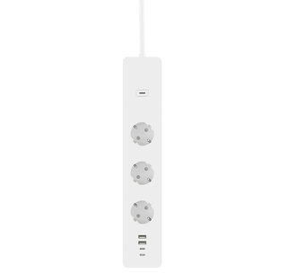 Smart Multi-Socket 3 Schuko Sockets 4 USB Voice Control R6132 - Woox IC-WO6132