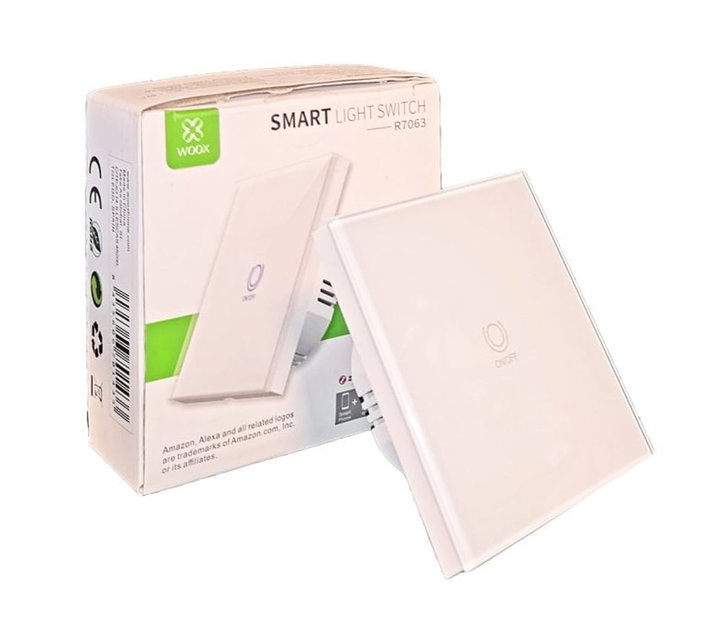 Interruttore della Luce Intelligente WiFi Controllo Vocale Alexa, R7063 Zigbee - Woox IC-WO7063