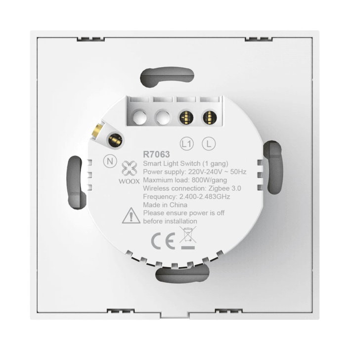 Interruttore della Luce Intelligente WiFi Controllo Vocale Alexa, R7063 Zigbee - Woox IC-WO7063