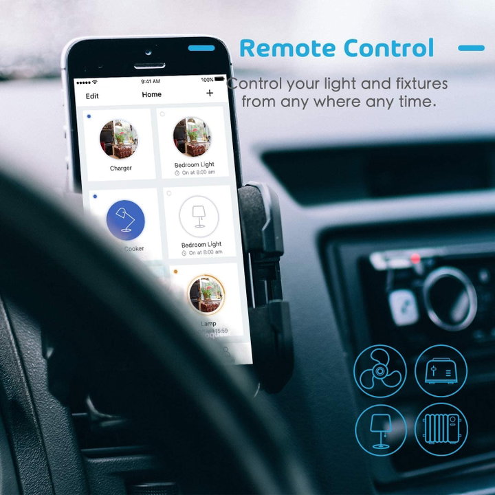 Interruttore della Luce Intelligente WiFi Controllo Vocale Alexa, R7063 Zigbee - Woox IC-WO7063